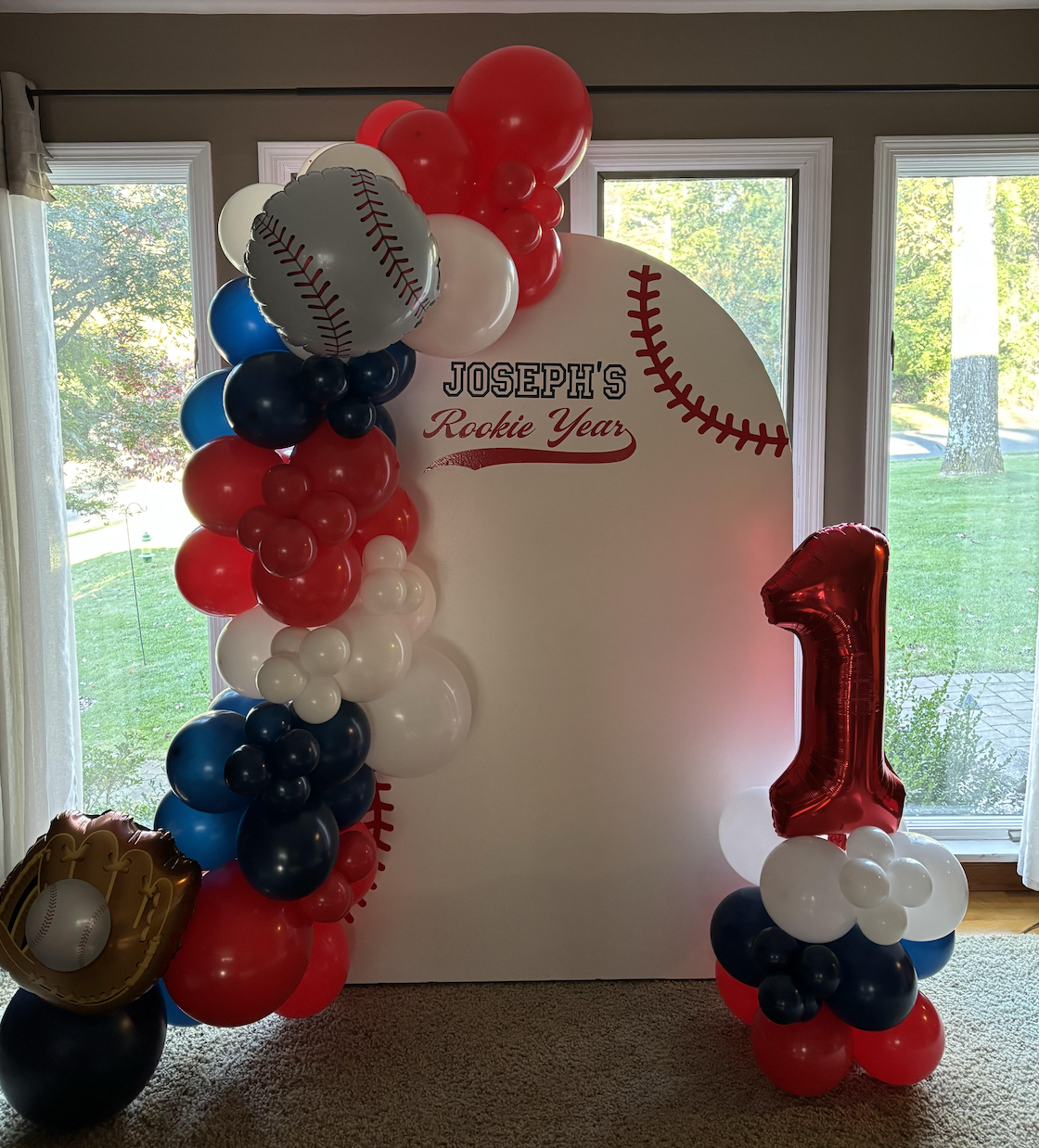 kids birthday backdrop rentals for baseball themed birthday parties